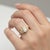 Lotus gold ring with moissanites silver, gold. Lotus flower ring. Floral ring. Pear moissanite ring. Weight: 3.5 g....