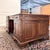 Brown English Partner Desk in Green Leather For Sale - Image 8 of 18