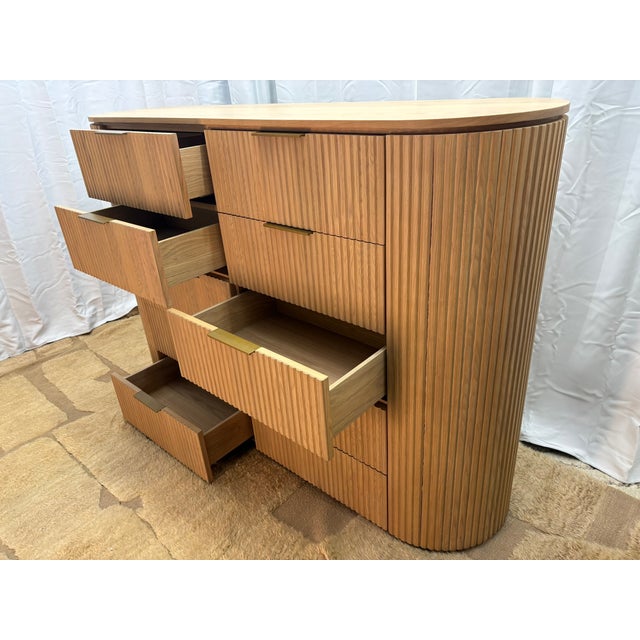 Rh Byron 10-Drawer Dresser - Light Oak For Sale - Image 9 of 18