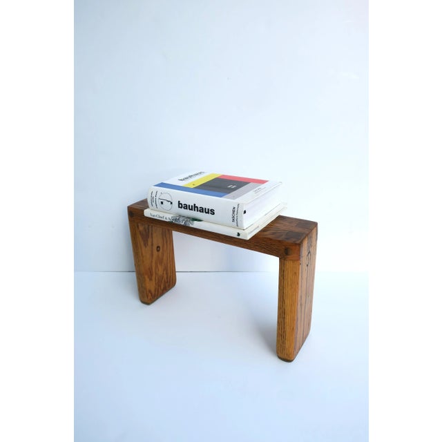 Oak Stand, Small, Cocktail, Plant, Circa Late-20th Century For Sale In New York - Image 6 of 12