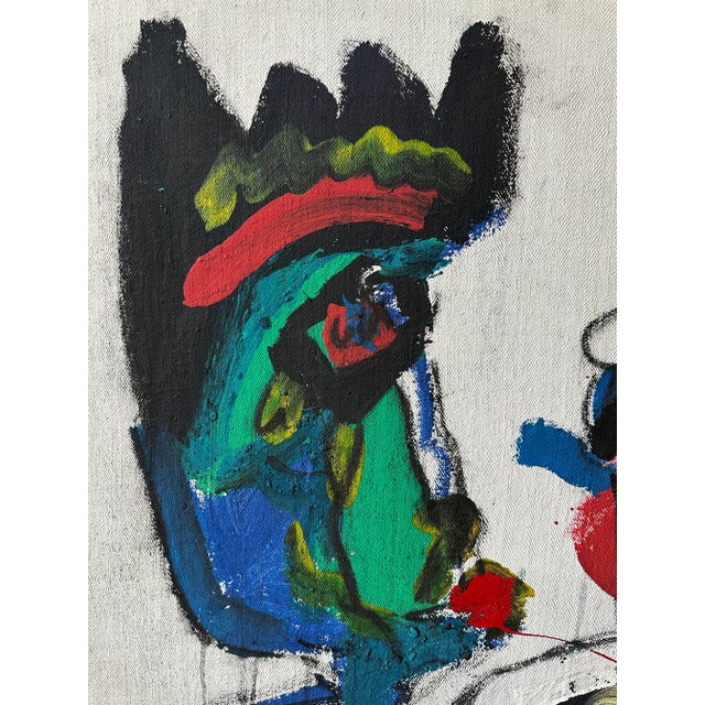 Rare Large Scale Peter Keil Painting, 1988 - Junge Wilde Collection For Sale - Image 6 of 10