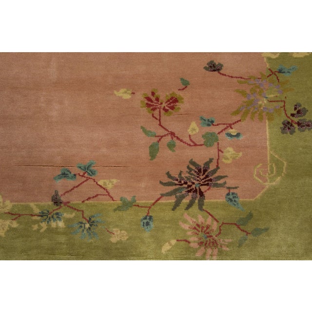 Late 20th Century Contemporary Chinese Art Deco Style Square Wool Rug by Rug & Kilim, India For Sale - Image 5 of 8