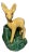1950’s California Pottery Figural Fawn Planter For Sale