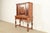 English Early Romweber Antique English Jacobean Carved Oak and Burl Wood Bar Cabinet, Circa 1900 For Sale - Image 3 of 16