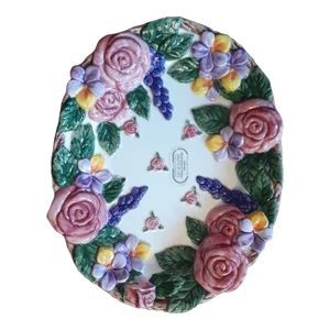 1994 Fitz & Floyd Handpainted Floral Plate