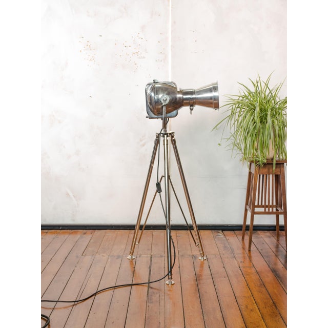 Patt 23N Spotlight on Chrome Tripod from Strand Electric, England, 1960s For Sale - Image 9 of 17