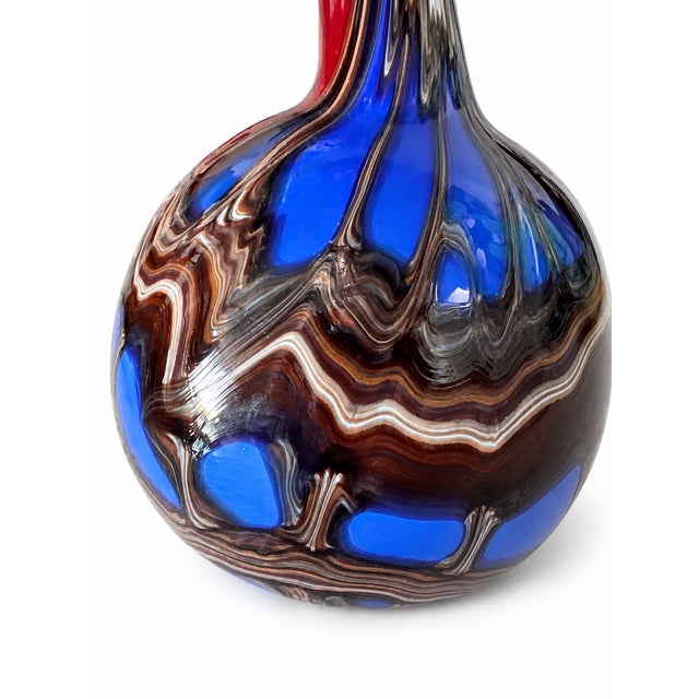 Glass Large Postmodern Murano Glass Floor Vase, 1980s For Sale - Image 7 of 10