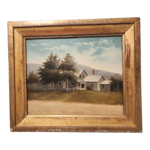 Antique Painting of a House by William Henry Plummer