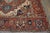 Late 19th Century 1880s Red Ivory Rustic Medallion Antique Persian Heriz Serapi Rug 11'8" X 14' Handknotted Wool Carpet For Sale - Image 5 of 6