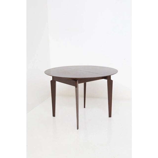 Brown Mid-Century Dining Table in Wood by Edmundo Palutar, 1950s For Sale - Image 8 of 8