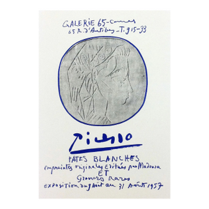 Picasso Lithograph 86 Pates Blanches Cannes,1959