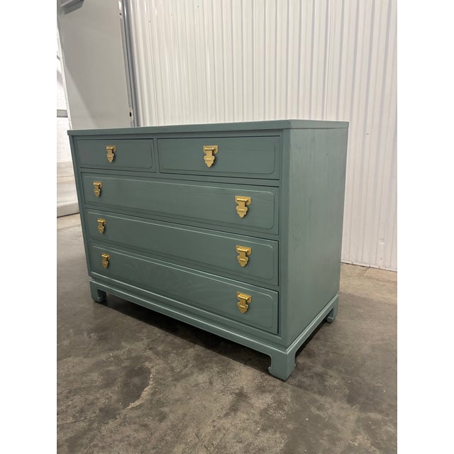 Chinoiserie Davis Cabinet Co. Chinoiserie Style Chest For Sale - Image 3 of 12