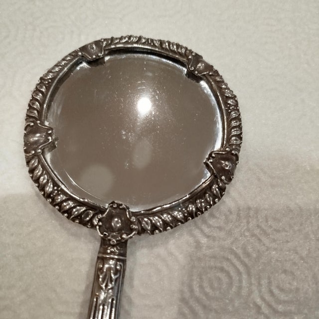 Vintage Silver Hand Mirror, 1930s For Sale - Image 14 of 16
