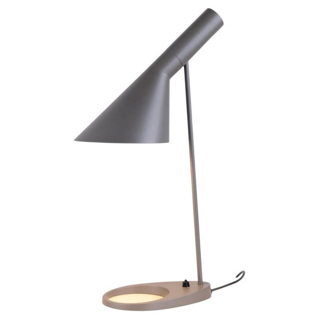 Aj Table Lamp in Grey by Arne Jacobsen for Louis Poulsen, 1957 For Sale - Image 13 of 13