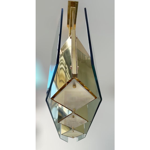 Not Yet Made - Made To Order 21st Century Light Green Bar Chandelier by Fabio LTD For Sale - Image 5 of 6