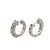 Modern 14k Gold 2.60 Carat Total Weight Diamond Huggies Earrings, A Pair For Sale - Image 3 of 8