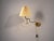 Mid-Century Modern 1970s Armaturhantverk Tibro, Wall Light, Brass, Pleated Fabric For Sale - Image 3 of 13