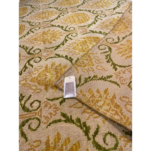 Antique PORTUGUESE Rug 8.4X4.0, handmade , traditional European style