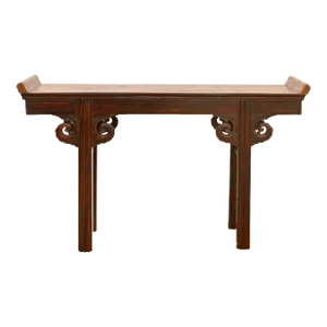 Ming Dynasty Style Elm Wood Console Table