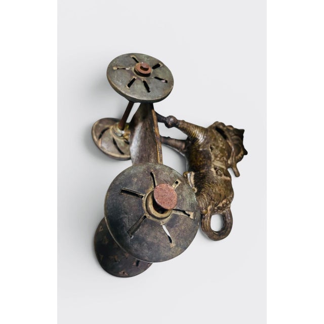 Metal Early 20th Century Iron Horse American Indian Toy For Sale - Image 7 of 7
