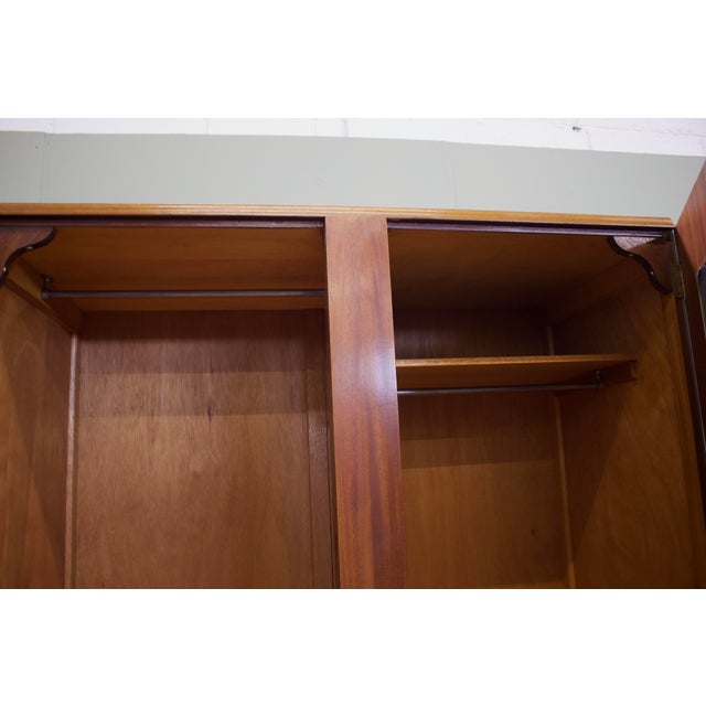 Vintage Burr Walnut Wardrobe, 1950s For Sale - Image 9 of 10