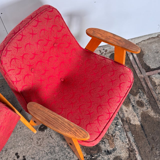 Polish Type 366 Lounge Chairs by Józef Chierowski, 1960s, Set of 2 For Sale - Image 10 of 11