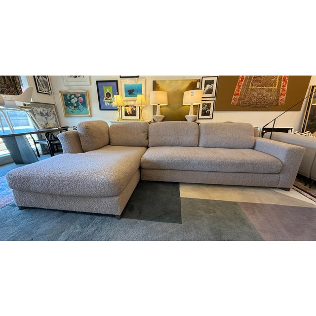Fitzgerald Stevie Sectional With Dedar Nimbus Tortola Upholstery For Sale In San Francisco - Image 6 of 16