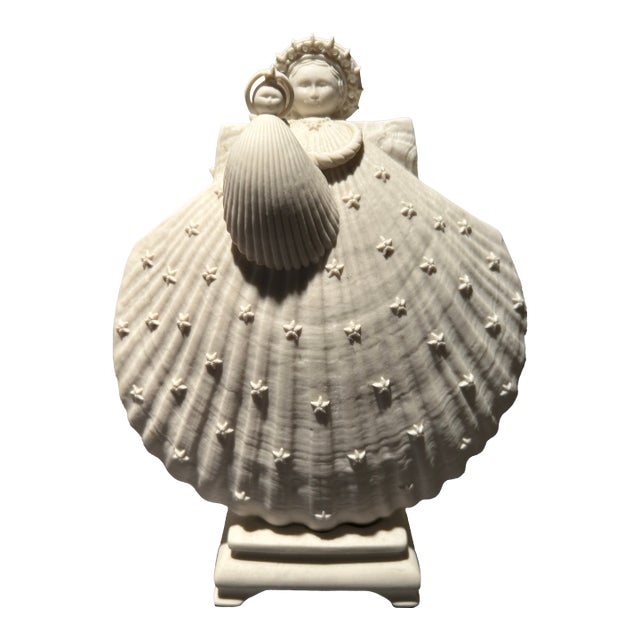 Limited Edition "Madonna of the Heavens" Shell Sculpture - Madonna and Child Series, 1998 For Sale