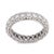1950s Mid Century 1.80 Carat Diamond Platinum Eternity Band, Size 10 For Sale - Image 5 of 5