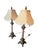 Regency Style Table Lamps with Neoclassical Bases, Paw Feet and Cream Fabric Shades with Beaded Fringe, 1980, Set of 2 For Sale - Image 8 of 10