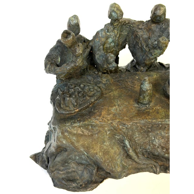 Daredjan Zourabichvili “Feast” Signed & Numbered Bronze Sculpture, Edition 2/8 For Sale - Image 15 of 18