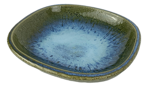 Large Danish Ceramic Dish Bowl by Per Linnemann-Schmidt for Palshus, Denmark, 1960s