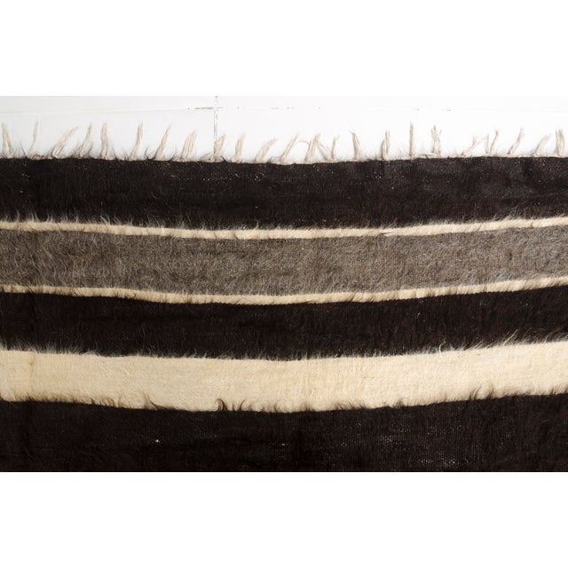 Vintage Angora Wool Kilim Rug For Sale - Image 6 of 10