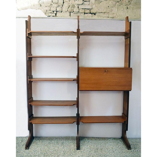 Teak Bookcase attributed to La Permanente Mobili Cantù, 1960s For Sale - Image 11 of 12