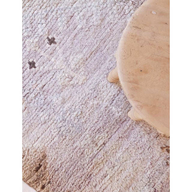 1980s Neutral Moroccan Wool Rug - 11.5 X 5.9 Ft For Sale In Cleveland - Image 6 of 8