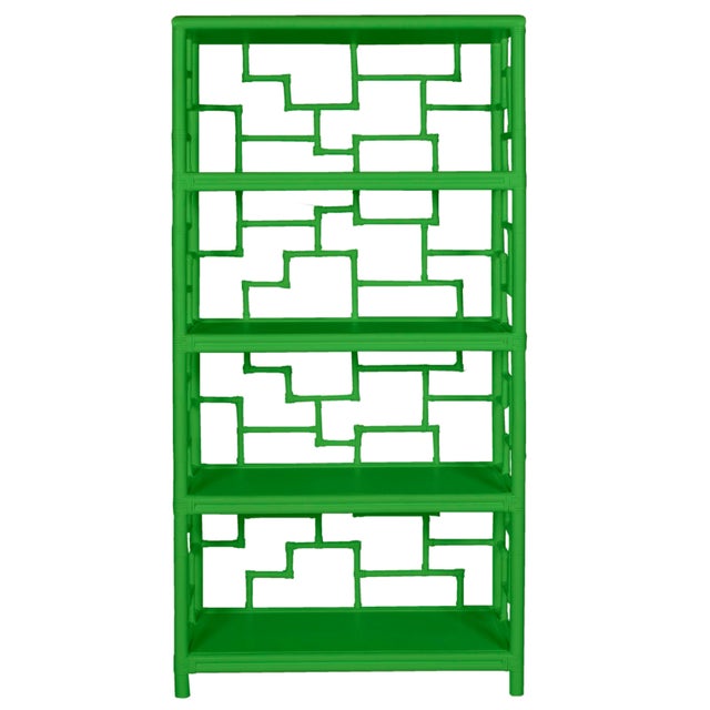 Tibet Etagere in Bright Green For Sale - Image 4 of 6