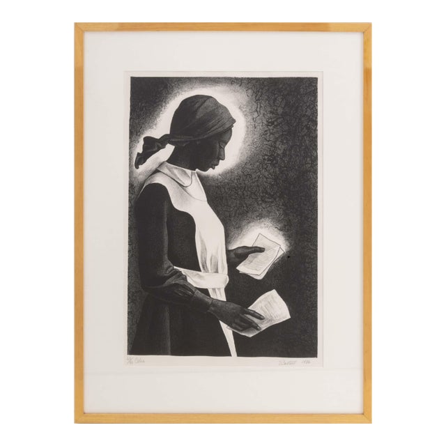 Elizabeth Catlett "Celie" Lithograph, 1986 For Sale