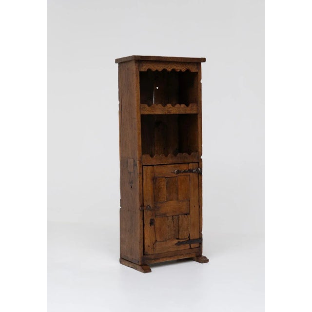 Rustic Folk Art Travail Populaire Cabinet, France, 19th Century For Sale - Image 12 of 12