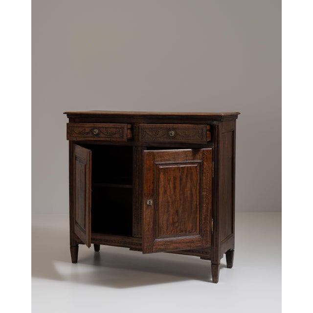 19th Century French Dark Brown Renaissance Buffet in Original Patina For Sale - Image 9 of 15
