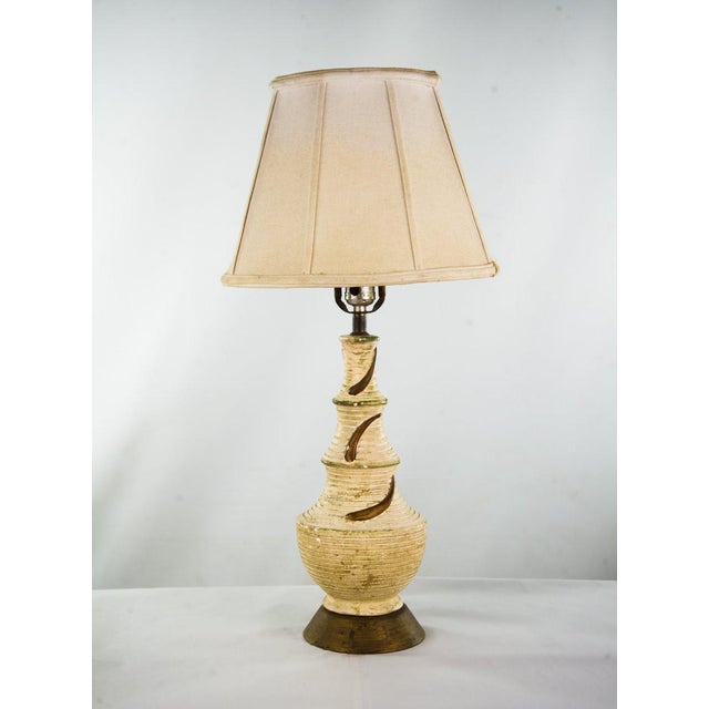 Mid Century Modern 3 Tier Ceramic Swirl Table Lamp Chairish