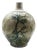 Hand-Painted Majolica Ceramic Bottle, 1890s For Sale
