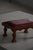 Mid-Century Danish Carved Oak Ottoman with Red Leather Seat, 1950s For Sale - Image 10 of 16