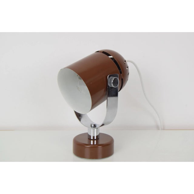 Made in czechoslovakia made of lacquered metal, chrome new cabling 1xe27 or e26 bulb re-polished fully functional good...