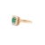 Antique 14k Gold, Emerald, and Diamond Cocktail Ring For Sale In Philadelphia - Image 6 of 12
