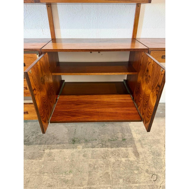 Regner Christensen Rosewood 4-Bay Modular Wall Unit System Danish Mid-Century Modern 1960s For Sale - Image 11 of 13