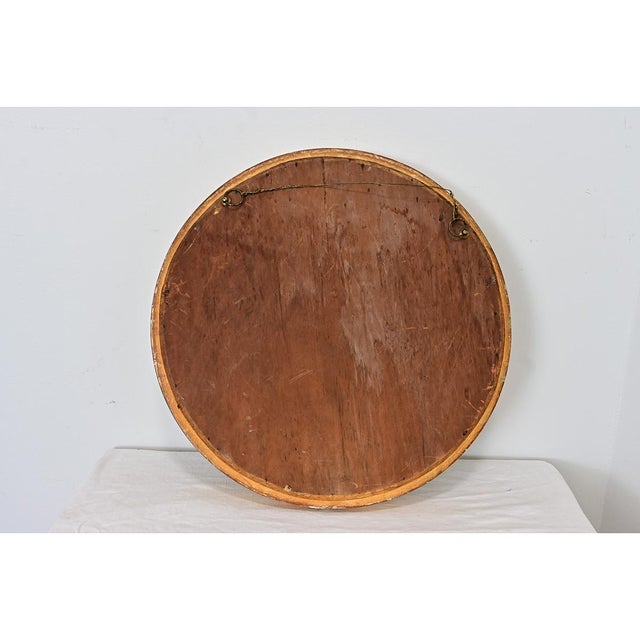 English 19th Century Giltwood Convex Bullseye Mirror For Sale - Image 12 of 12
