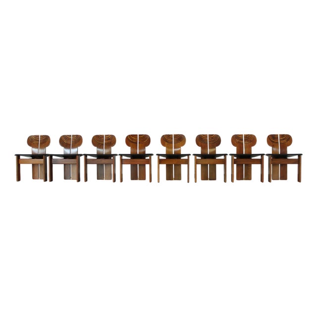 Africa Dining Chairs by Tobia & Afra Scarpa for Maxalto, 1976, Set of 8 For Sale