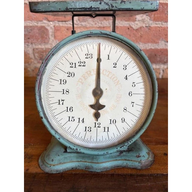 Add a nice hint of some vintage charm to your kitchen counter or shelving with this antique "Perfection" family kitchen...