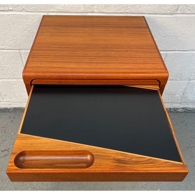 Vintage Danish Modern Teak Nightstands by Nils Jonsson for Torring Mobelfabrik, A Pair For Sale - Image 11 of 15