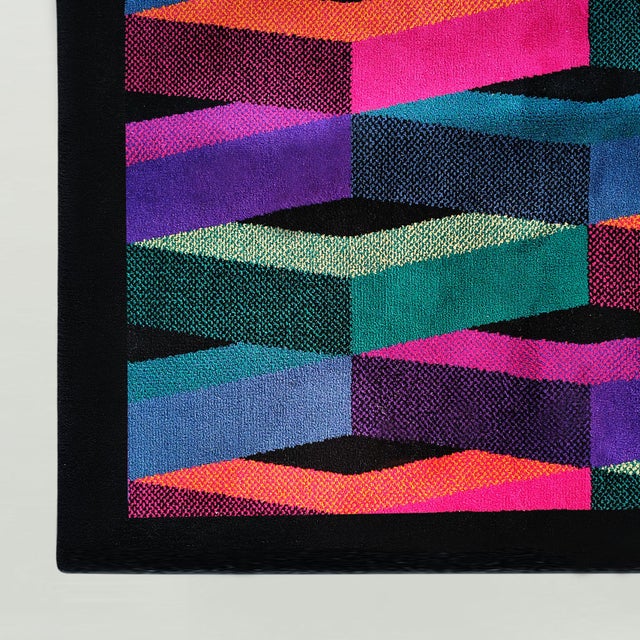 Vintage Italian Wool Rug by Missoni for T&J Vestor, 1980s For Sale - Image 11 of 13